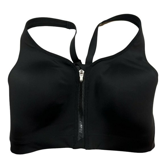 Athleta Other - NWT ATHLETA Advance Zip Front Bra B-DD Sz 32DD Black